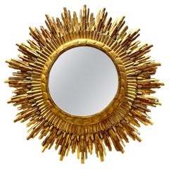 Vintage Witch Mirror / Sun Mirror 