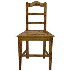 Antique Painted Pine Chair