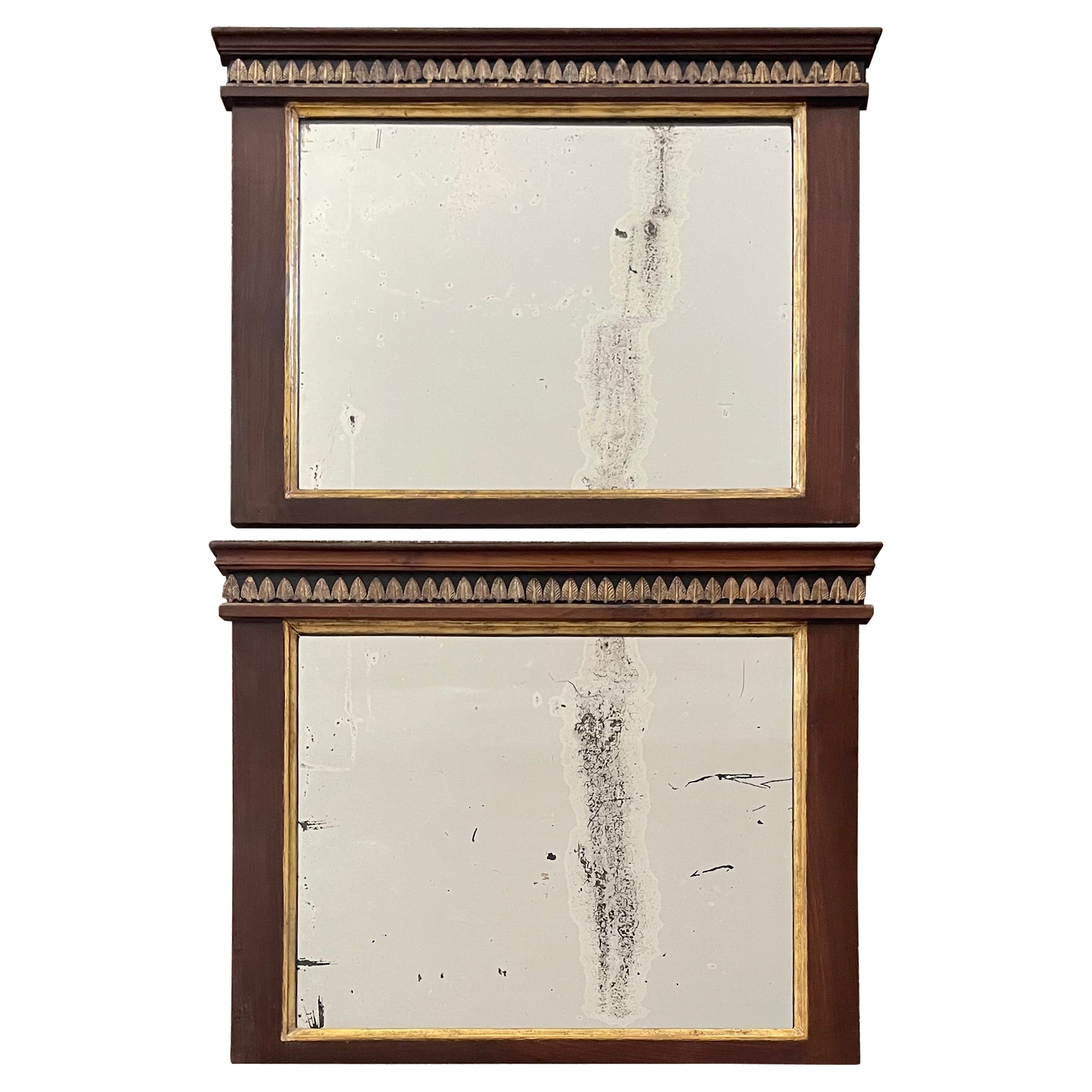 Pair Neoclassical Mirrors For Sale