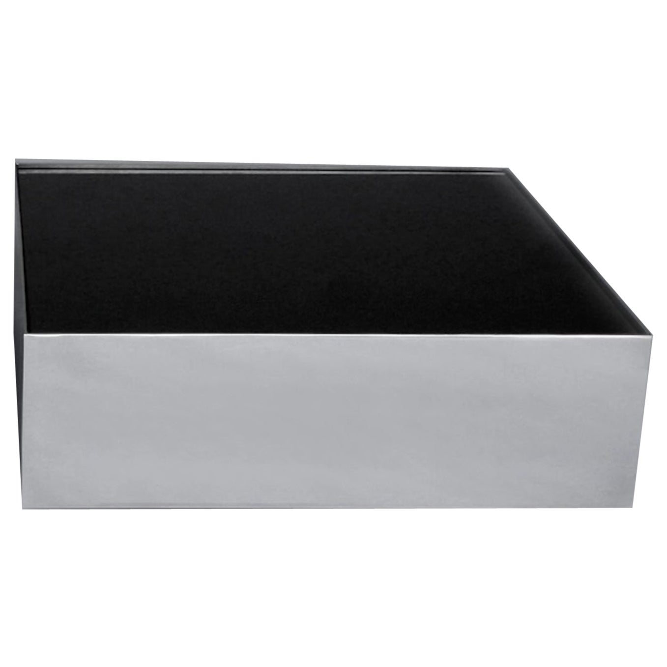 Table basse à glace noire par Phase Design en vente