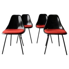 Used Set 4 mid century 1960’s chairs by Maurice Burke for Arkana after Eero Saarinen