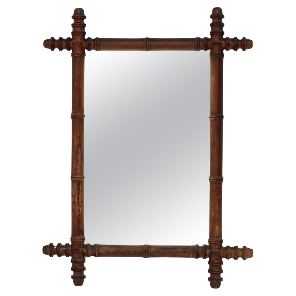 1900s French Wooden Mirror