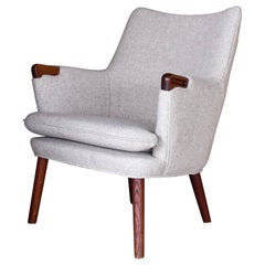 Used Hans Wegner AP 20 "Baby Bear" Lounge Chair for AP Stolen, ca. 1950's Denmark