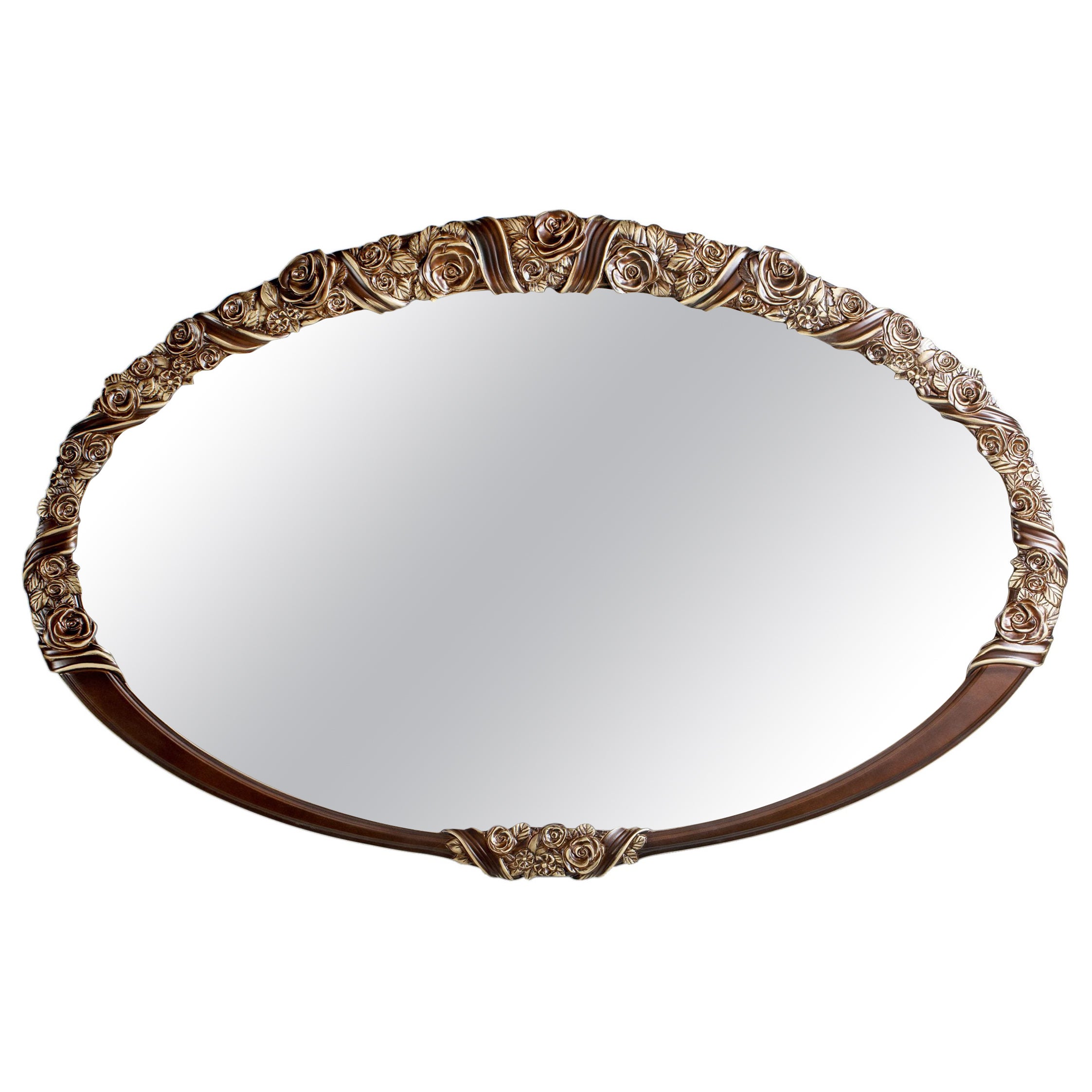 Contemporary Hand Carved Delano Ash Solid Wood Mirror