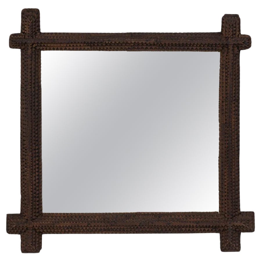 Early 20th Century French Wooden Mirror For Sale