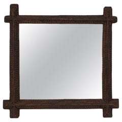 Used Early 20th Century French Wooden Mirror