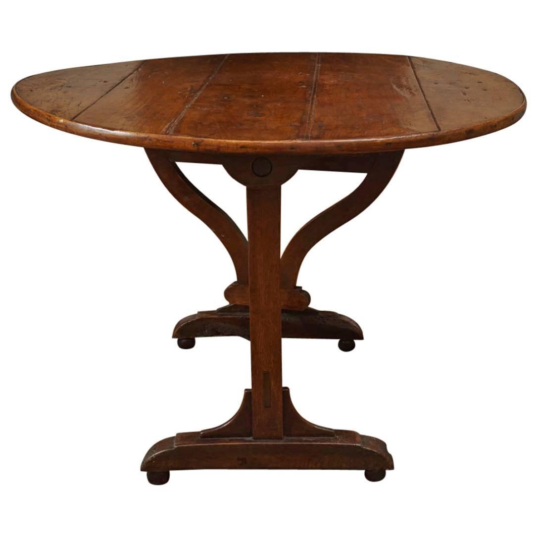 French Antique Wine Tasting Table at 1stdibs