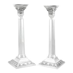 Vintage George VI Sterling Silver Candlesticks (1937)