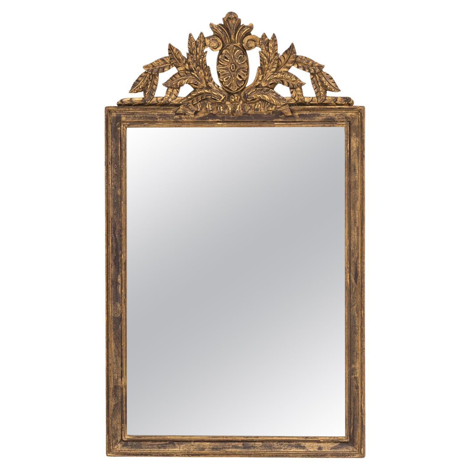 Early 20th Century French Gilded Wood Mirror