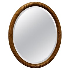 Italian Gilt Oval Mirror   