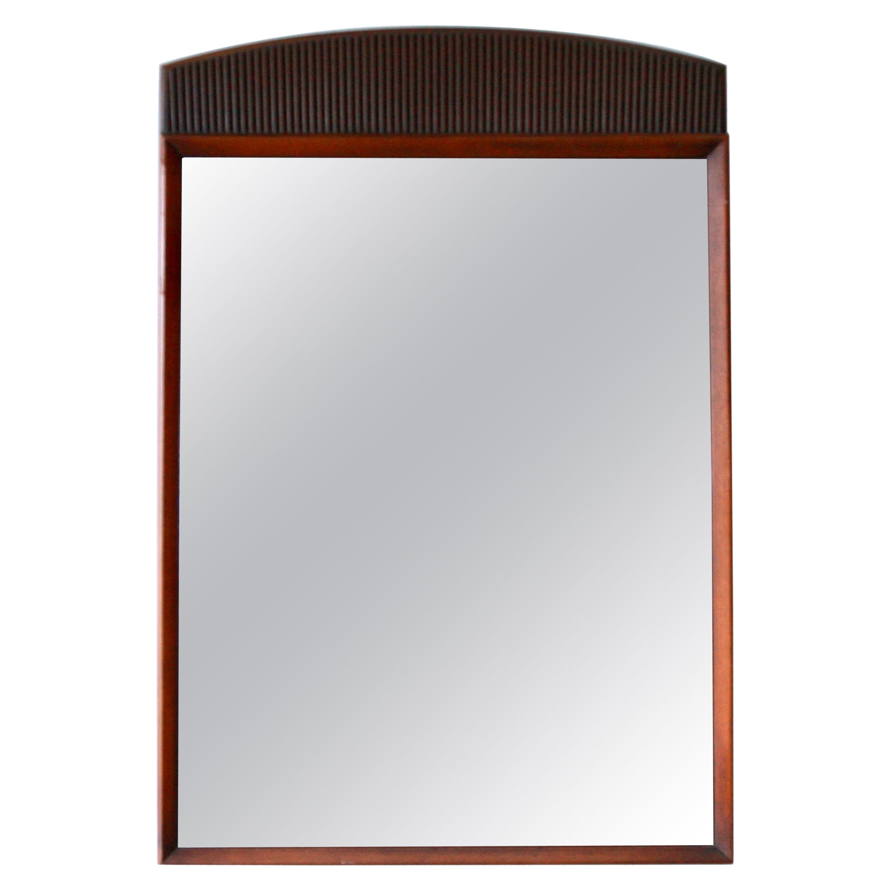 A large Mid Century Modern Lane First Edition wall mirror.