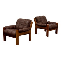 Leather Montana Chairs by Ekornes