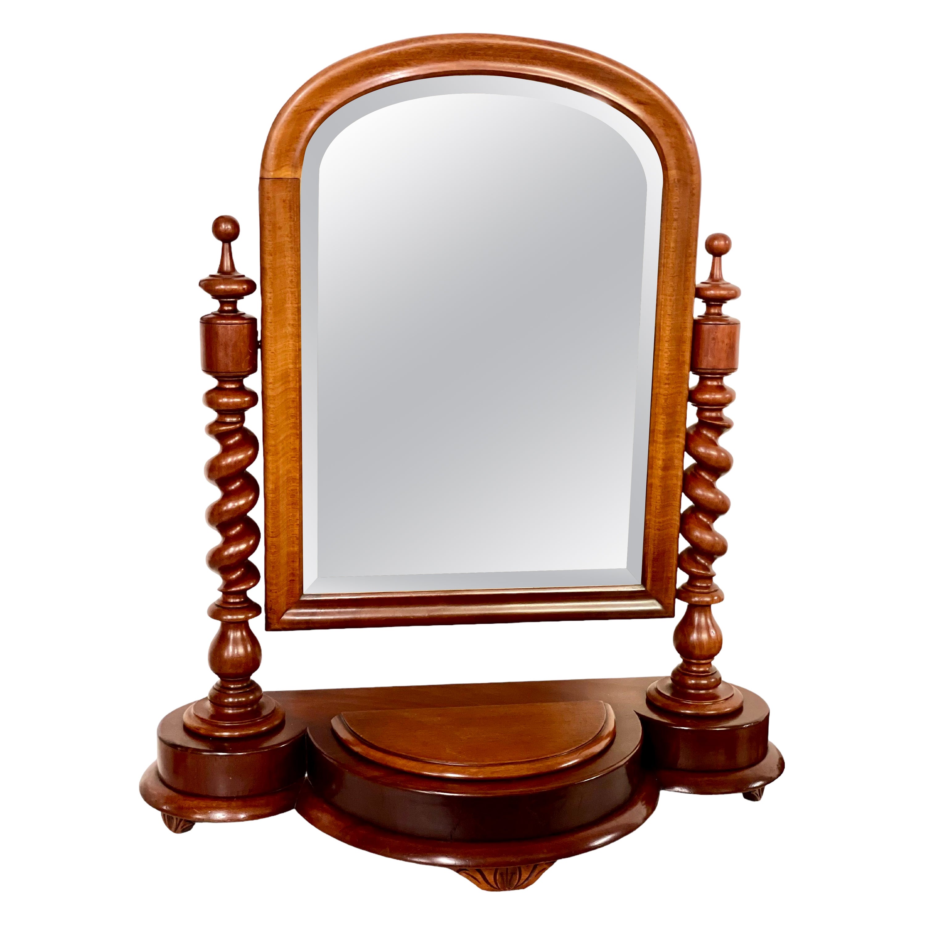 19th Century French Gentleman's Vanity or Table Mirror For Sale