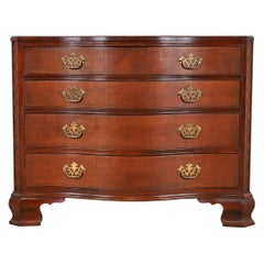 Retro Baker Furniture Historic Charleston Chippendale Mahogany Serpentine Dresser