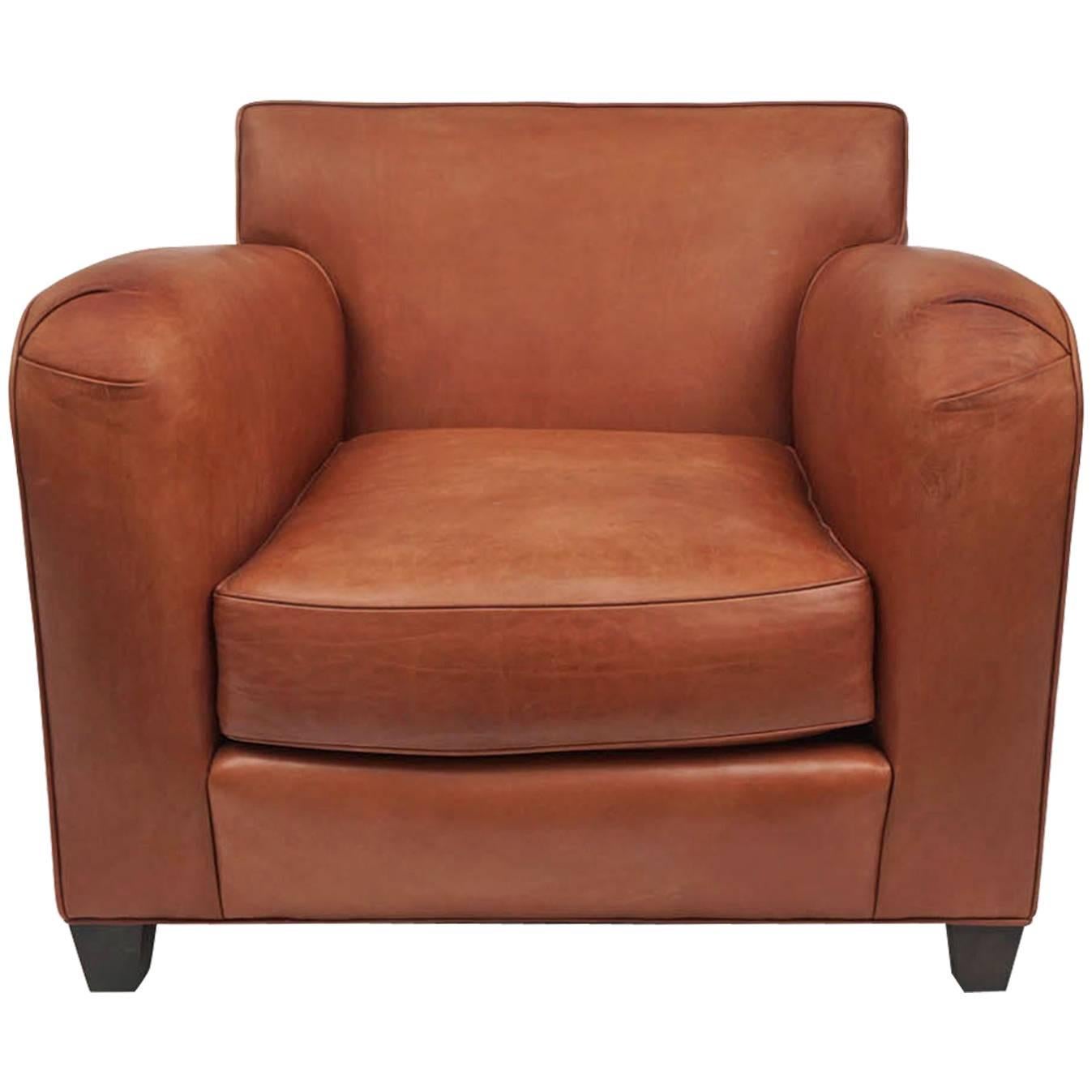 Donghia Leather Lounge Chair