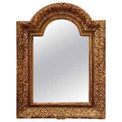Espejo del siglo XVIII, cristal sustituido