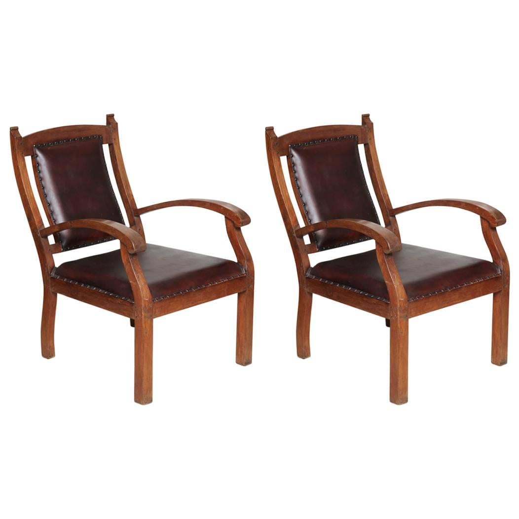 Ein Paar Sessel aus dem späten 19. Jahrhundert