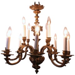 Antique c. 1900 Louis XIV Style French Chandelier