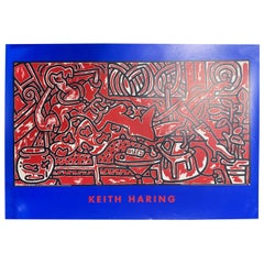 Affiche lithographique Pop Shop te Neues de Keith Haring, NYC, Red Room, 1993