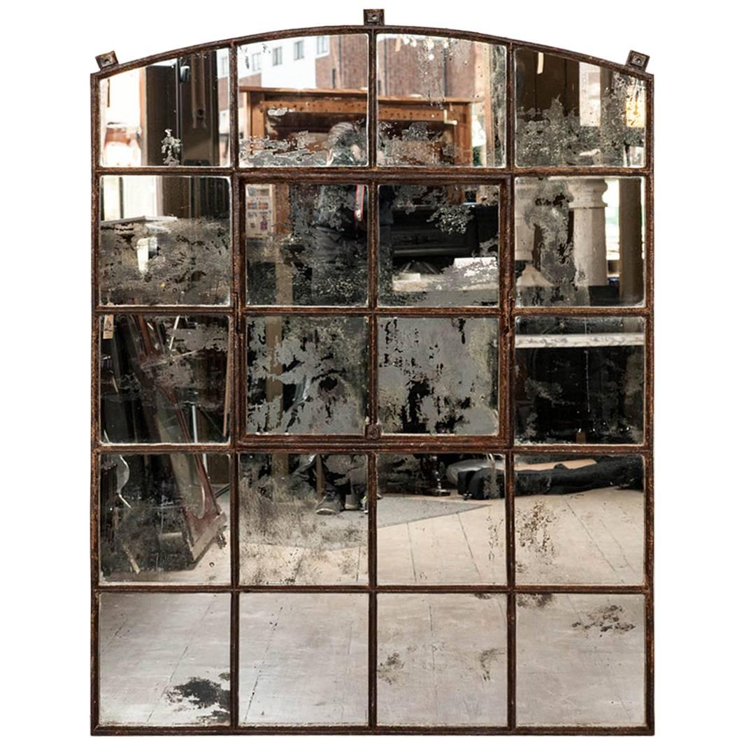 Victorian Cast Iron Warehouse Window Mirror