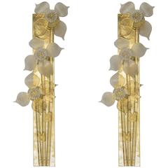 Decorative Pair of Murano Glass Sconces