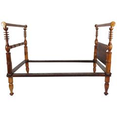 Antique Early American Single Rope Bed or Daybed