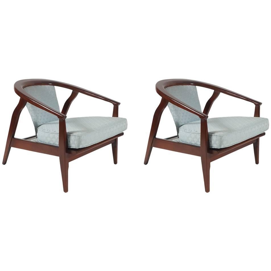 Pair of Mid-Century Modern Armchairs by Milo Baughman