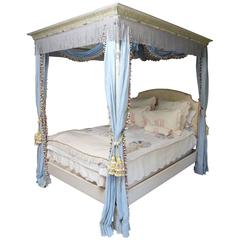 Vintage Julia Gray Queen Painted Bed