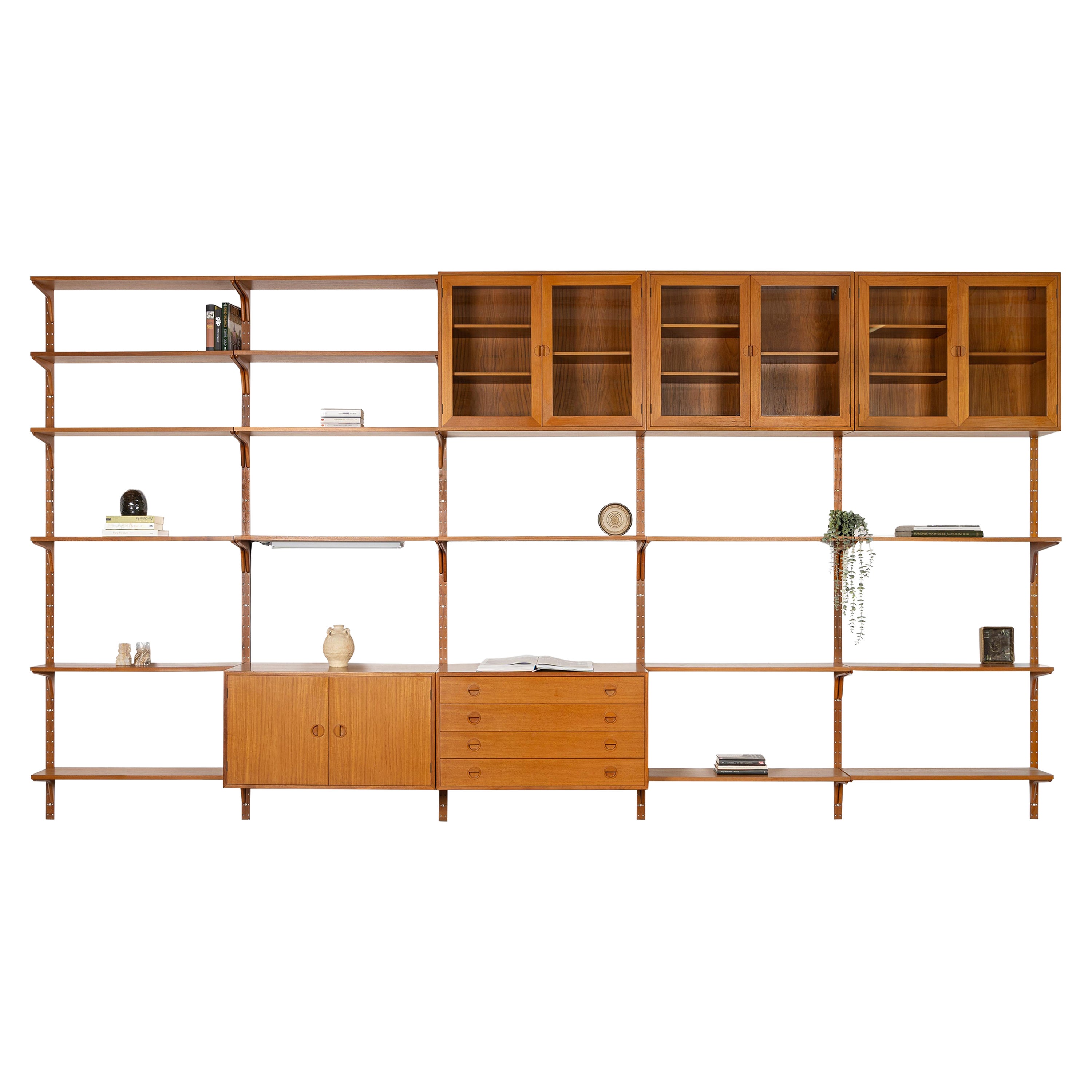 Modular Wall Unit by Rud Thygesen for Hg Furniture, Denmark, 1960s For Sale