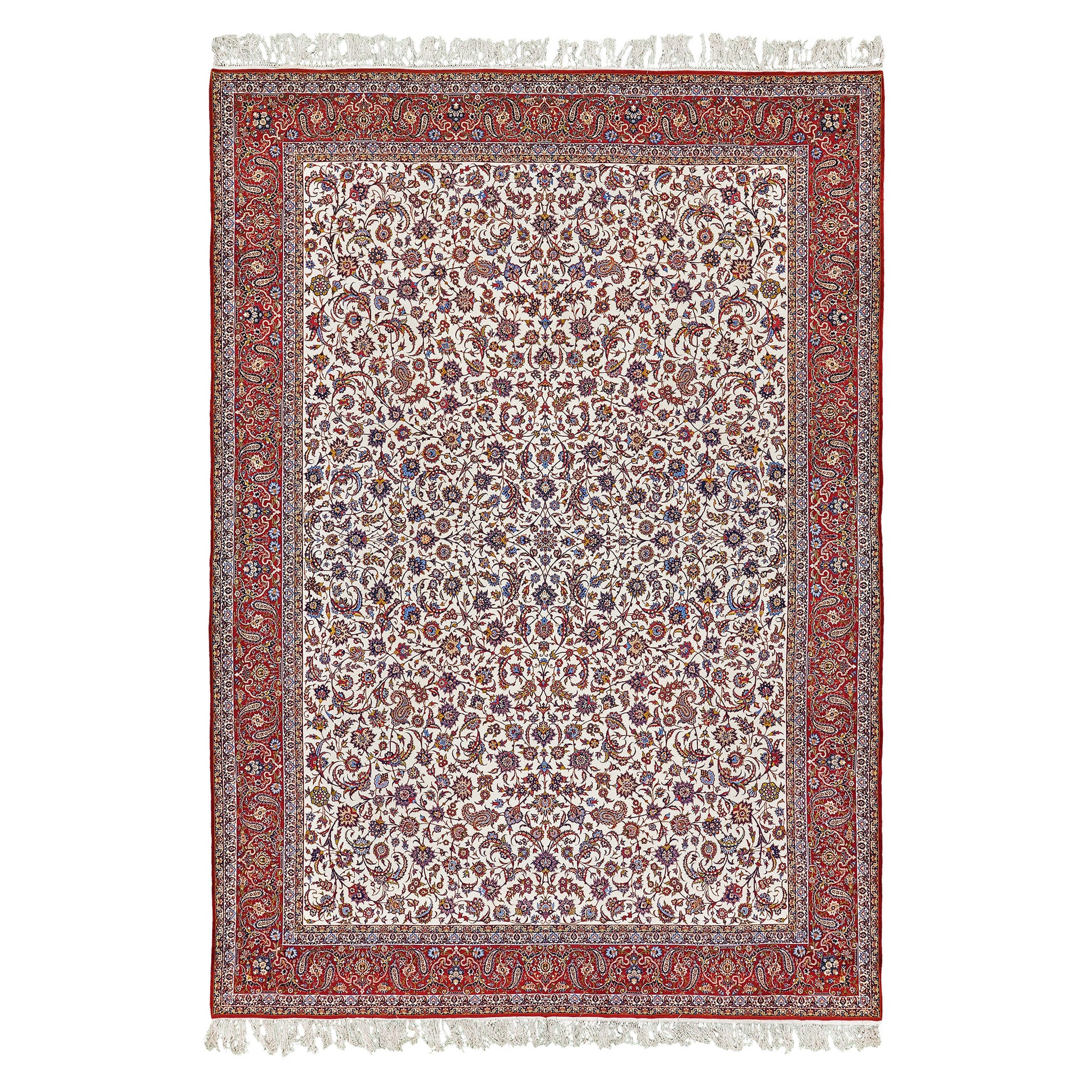 Feiner persischer Isfahan-Teppich 29226 im Angebot