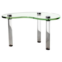 Rare Glass & Lucite Kidney Table by Gilbert Rohde for Herman Miller Luxury Group