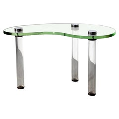 Antique Rare Glass & Lucite Kidney Table by Gilbert Rohde for Herman Miller Luxury Group