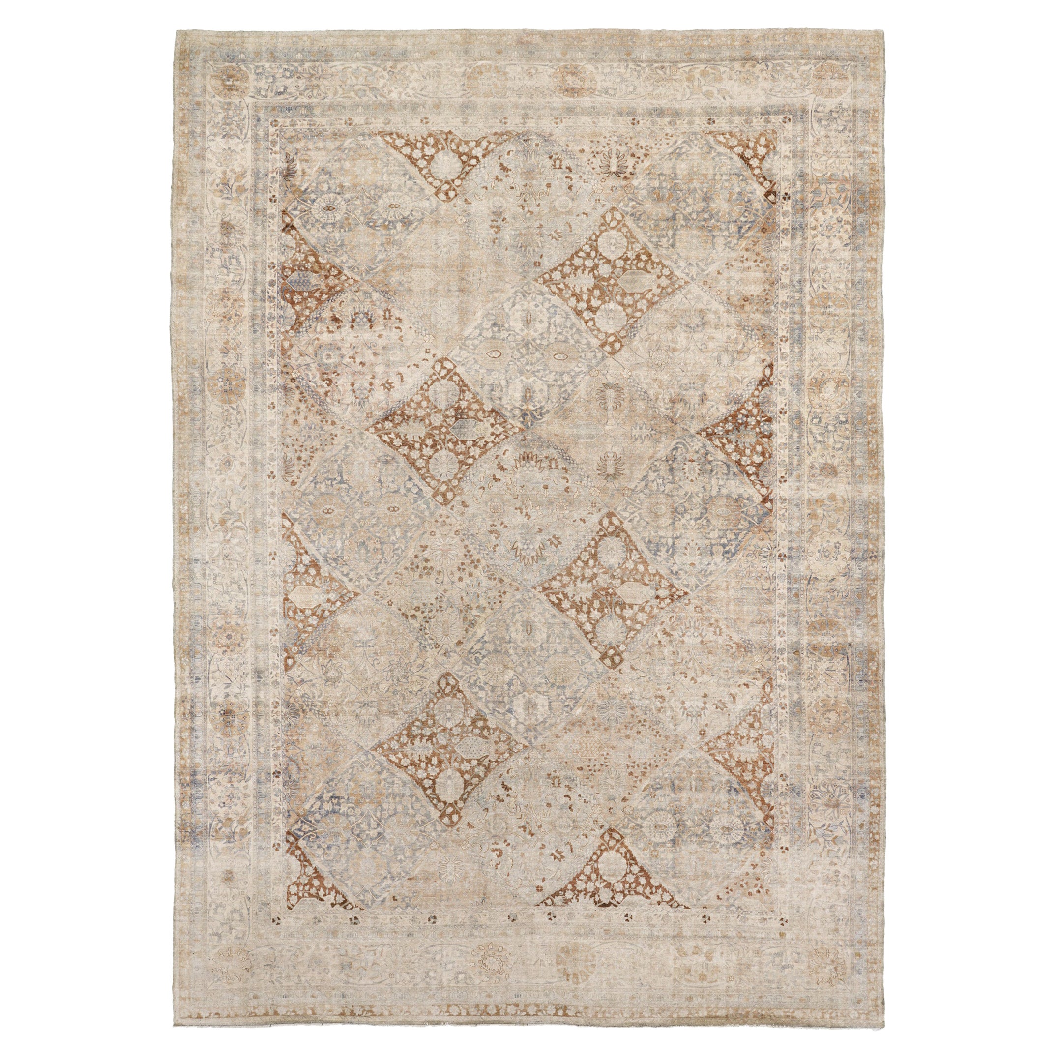 Antiker persischer Kerman-Teppich 29949 im Angebot