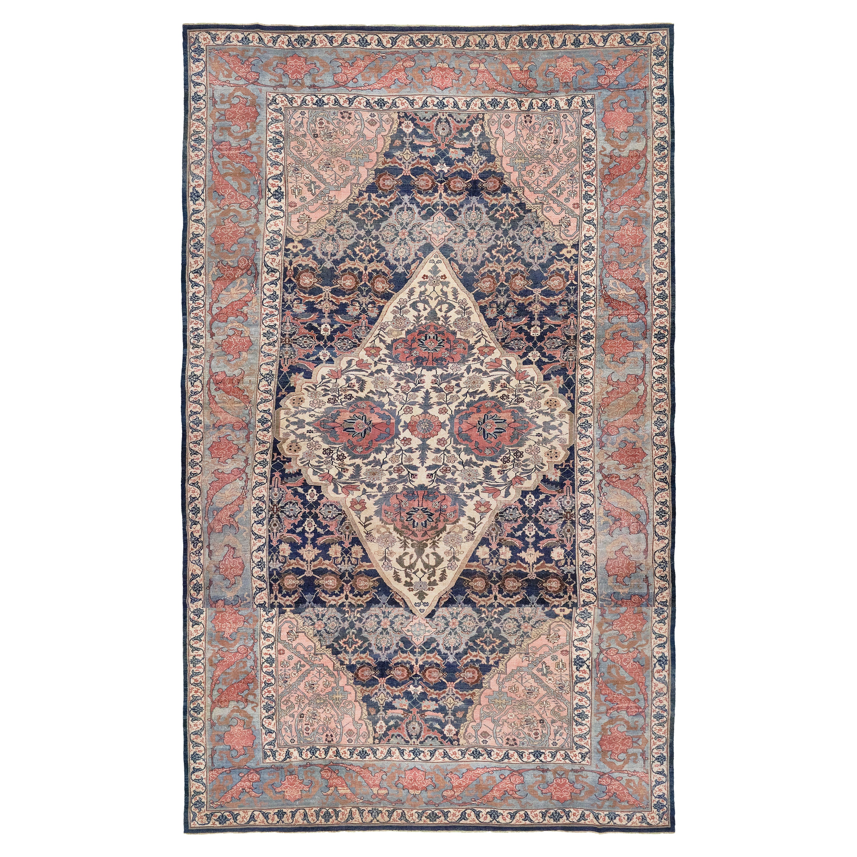 Antique Persian Bidjar Rug For Sale