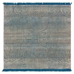 Custom Traditional Hand Knotted Silk and Wool Rug by Doris Leslie Blau