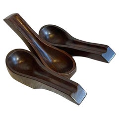 1960s Brazilian Rosewood Pipe Holder Sculpture by Jean Gillon