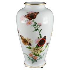 The Country Garden Butterfly Vase John Wilkinson for Franklin Porcelain