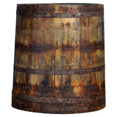 Antique Oak Barrel/Planter, Circa 1920's