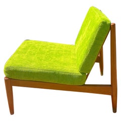 Used Low Swedish Beech Lounge Chair by Folke Ohlsson for Dux, 1960s