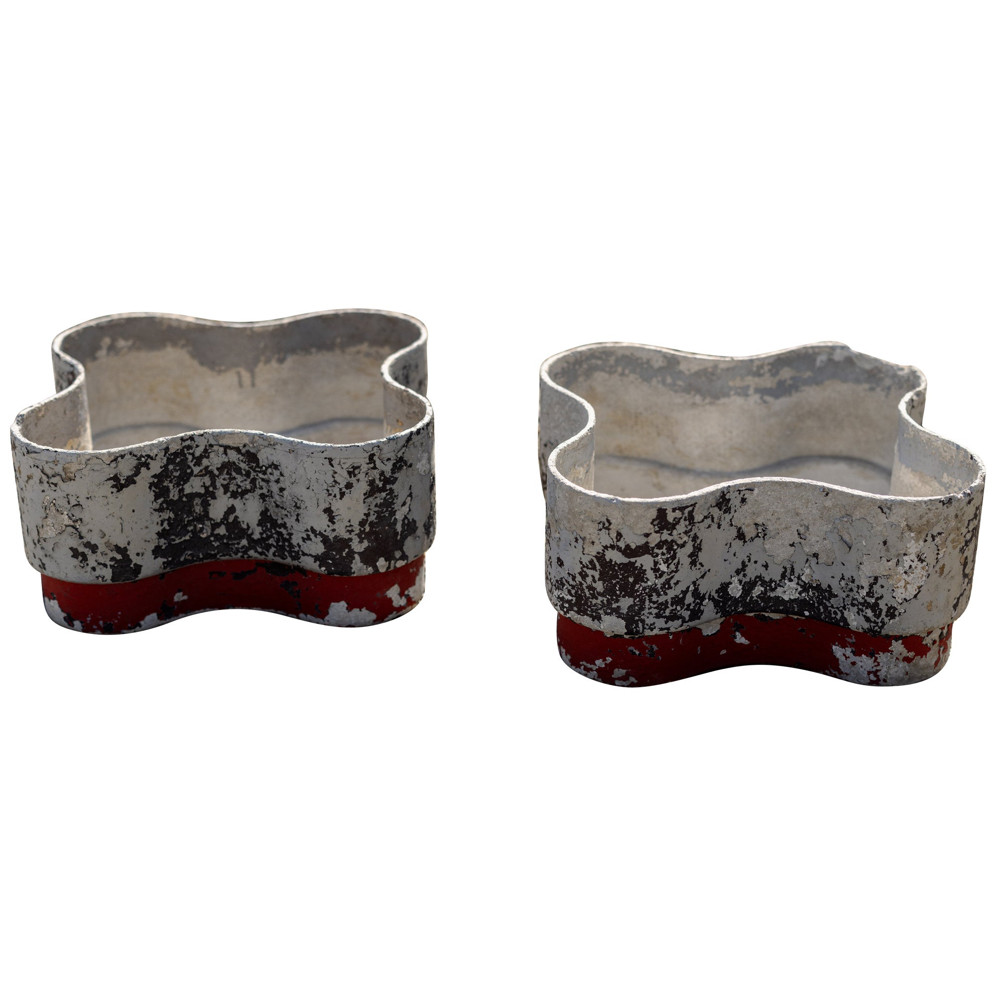 A Pair of Quadrifoil Planters by Willy Guhl, 1960's, Switzerland For Sale