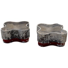 Vintage A Pair of Quadrifoil Planters by Willy Guhl, 1960's, Switzerland