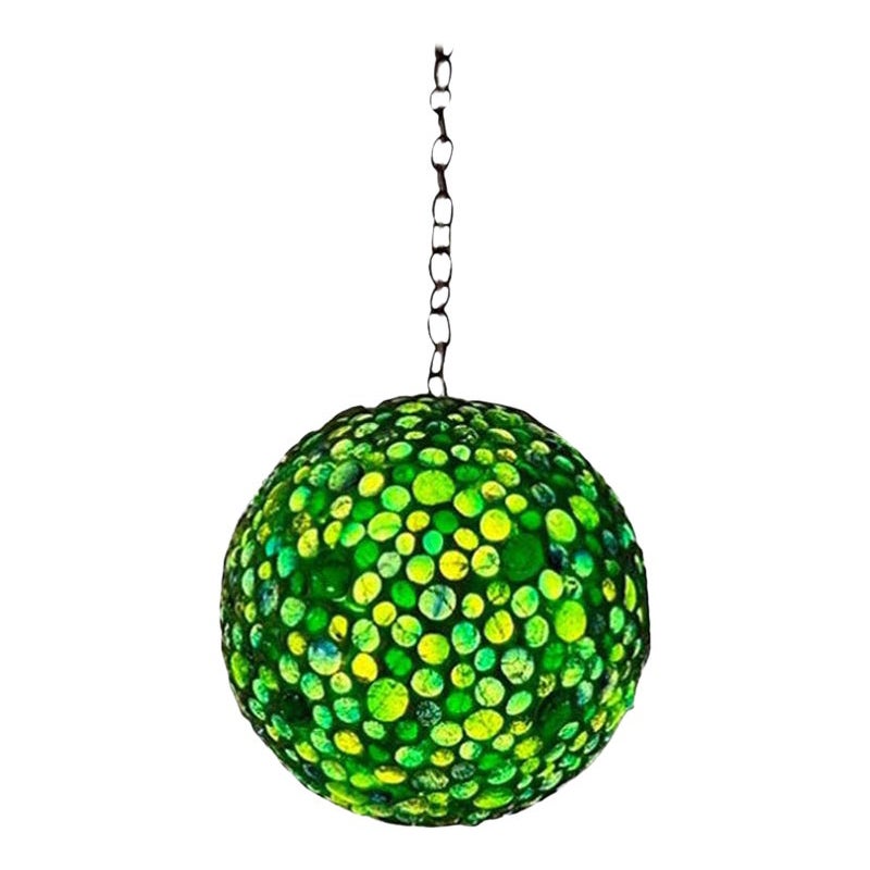 Italian Modern Multicolored Glass Lantern For Sale