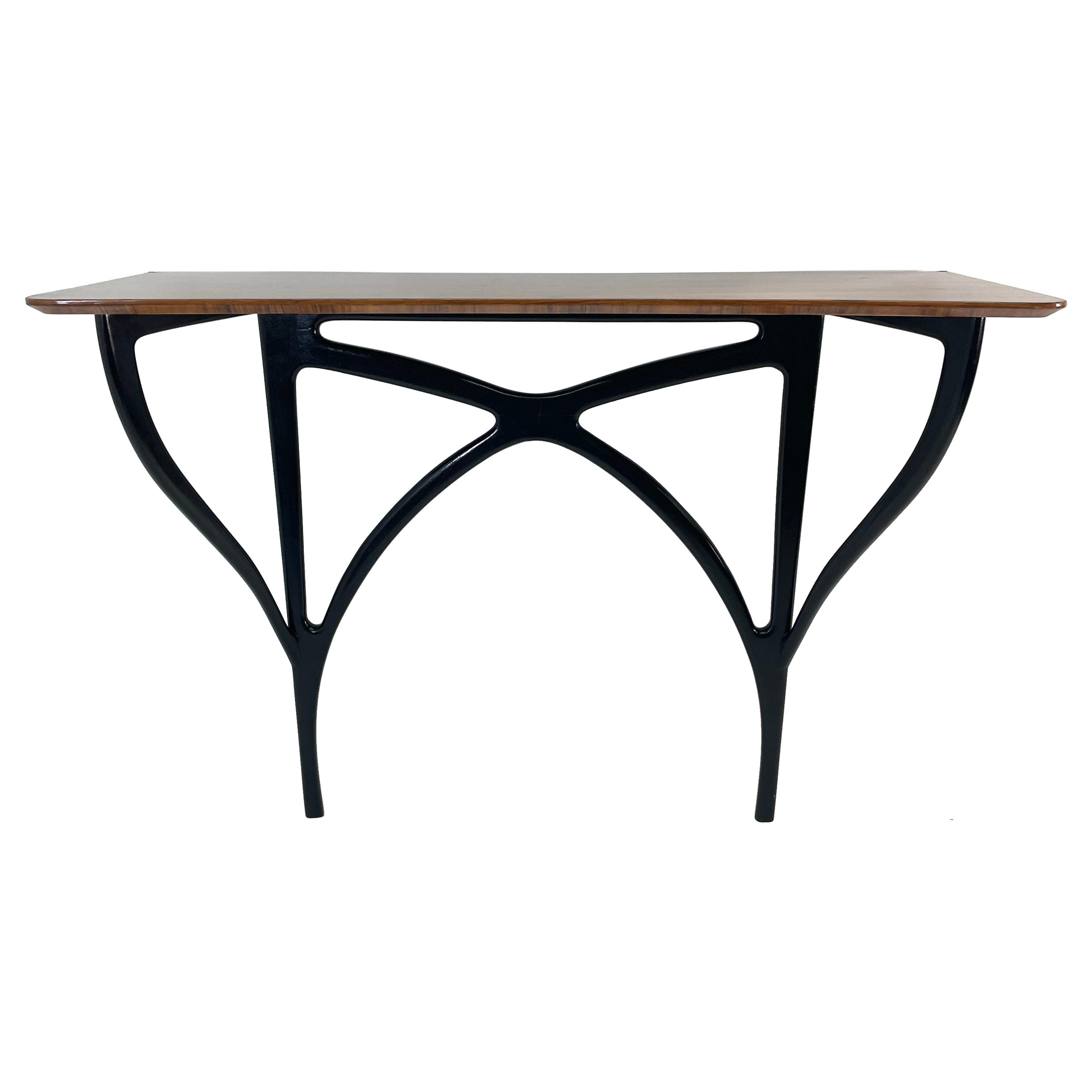 Ico Parisi Wall-mounted console table from Italy. For Sale