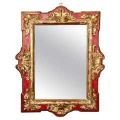 Miroir en bois de style Régence 