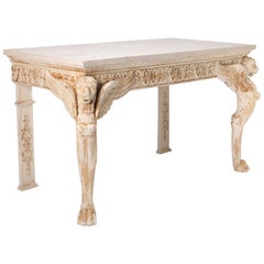 Leopard Console Table in the manner of Thomas Hope