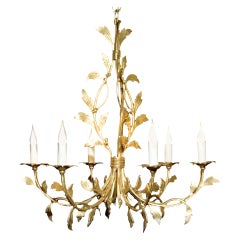 Lustre certifié de Maison Bagues, 6 Lights Bronze & Crystal #00032