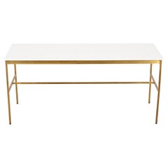 Paul McCobb for Directional Brass and Vitrolite Cocktail Table, 1950s