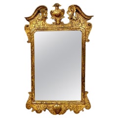 Antique George II Giltwood Framed Mirror