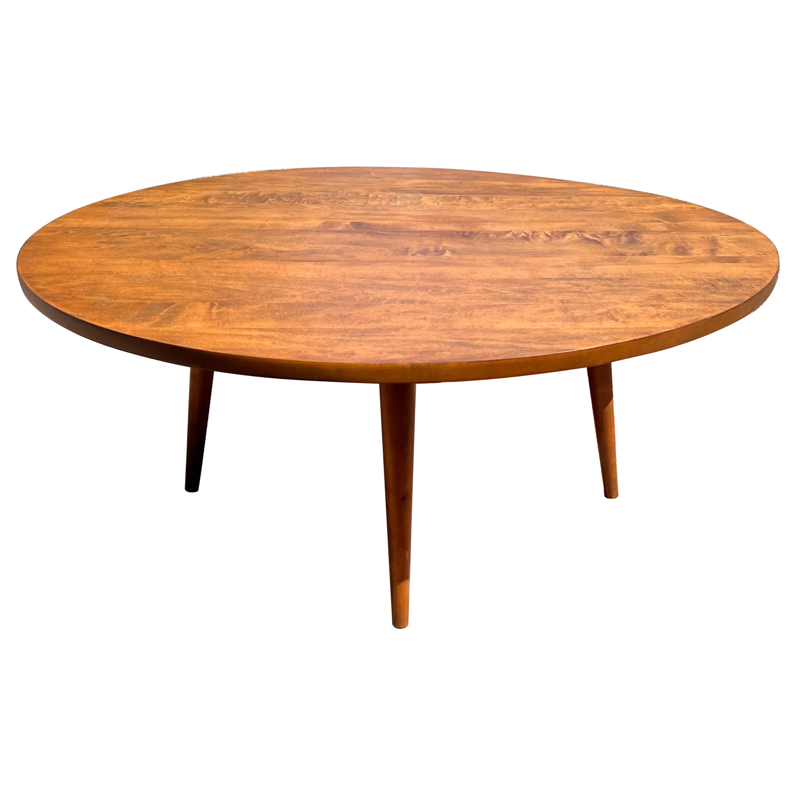 1940s Paul McCobb for Planner Group Round Coffee Table, Unmarked For Sale