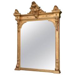 19th Century French Palace Size Carved Gilt Mirror